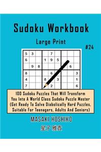 Sudoku Workbook-Large Print #24