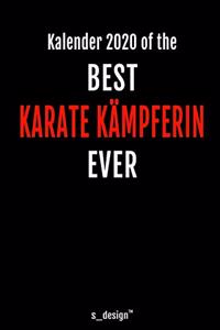 Kalender 2020 für Karate Kämpfer / Karate Kämpferin