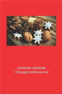 christmas notebook 120 pages bullet journal
