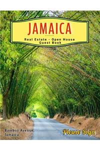 Jamaica Real Estate Open House Guest Book: Spaces for Guests