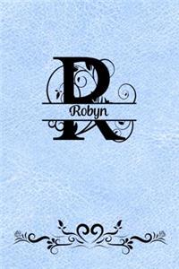 Split Letter Personalized Name Journal - Robyn