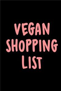 Vegan Shopping List