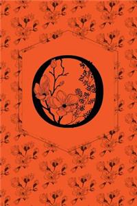 Floral Monogram Journal/Notebook - O