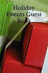 Guest Book for Holiday Events