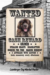 Leonberger Dog Wanted Poster