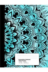 Composition Notebook Wide Ruled 7.44 X 9.59 Inches 100 Sheets / 200 Pages