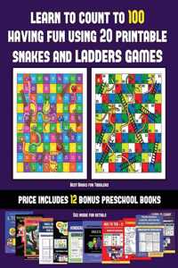 Best Books for Toddlers (Learn to count to 100 having fun using 20 printable snakes and ladders games)