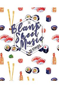 Blank Sheet Music - 10 Staves