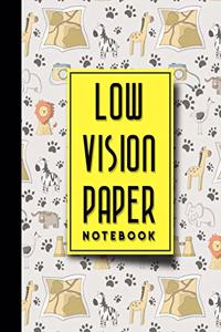 Low Vision Paper Notebook