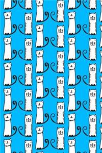 Bullet Journal Notebook for Cat Lovers Funny Tall Cats Pattern 3