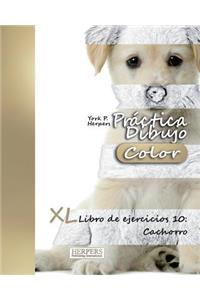 Práctica Dibujo [Color] - XL Libro de ejercicios 10: Cachorro