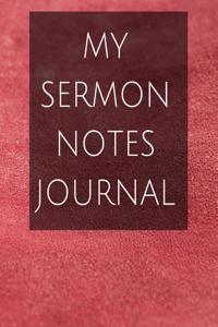 My sermon notes journal
