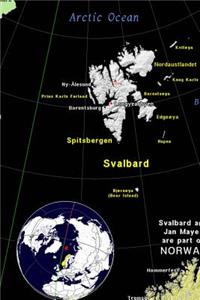 Modern Day Color Map of Svalbard and Jan Mayen Journal