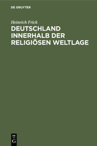 Deutschland Innerhalb Der Religiösen Weltlage
