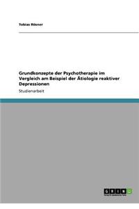 Grundkonzepte der Psychotherapie im Vergleich am Beispiel der Ätiologie reaktiver Depressionen