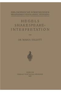 Hegels Shakespeare- Interpretation