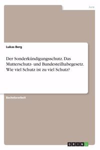 Der Sonderkündigungsschutz. Das Mutterschutz- und Bundesteilhabegesetz. Wie viel Schutz ist zu viel Schutz?
