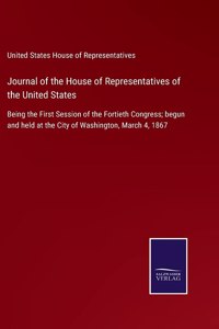 Journal of the House of Representatives of the United States