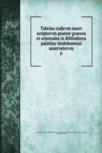 Tabvlae codicvm manv scriptorvm praeter graecos et orientales in Bibliotheca palatina vindobonensi asservatorvm