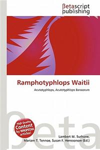 Ramphotyphlops Waitii