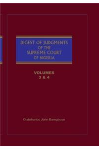 Digest of Judgments of the Supreme Court of Nigeria