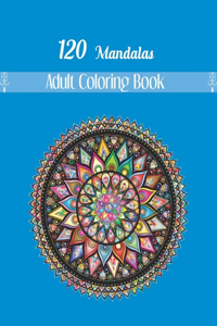 120 mandala adult coloring book