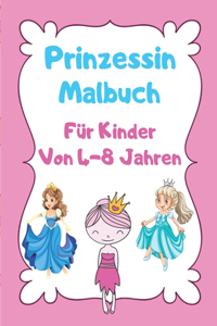 Prinzessin Malbuch Für Kinder Von 4-8 Jahren