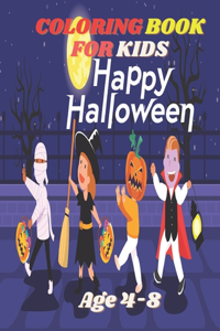 Happy Halloween Coloring Book For Kids