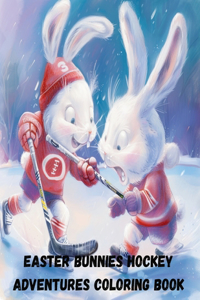 Easter Bunnies Hockey Adventures Coloring Book