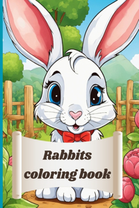 Rabbits coloring book