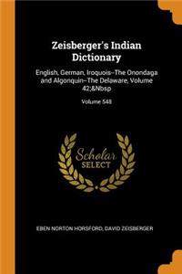 Zeisberger's Indian Dictionary