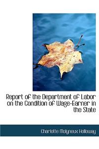 Report of the Department of Labor on the Condition of Wage-Earner in the State