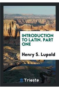 Introduction to Latin
