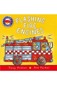 Flashing Fire Engines