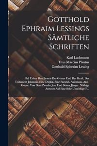 Gotthold Ephraim Lessings Sämtliche Schriften