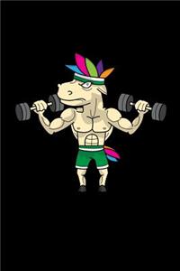 Workout & Food Unicorn Notebook