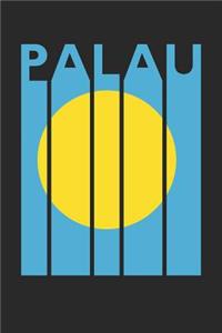 Vintage Palau Notebook - Retro Palau Planner - Palauan Flag Diary - Palau Travel Journal