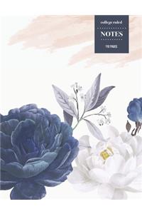 College Ruled Notes 110 Pages