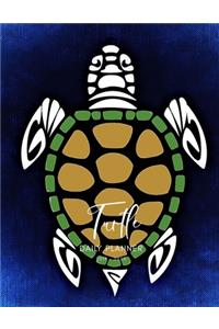 2019 2020 15 Months Turtles Tortoise Daily Planner