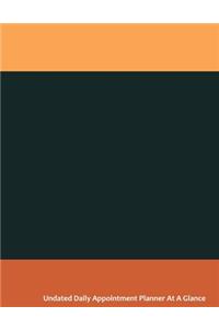 Undated Daily Appointment Planner At A Glance