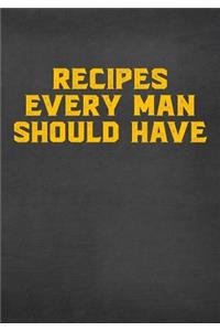 Recipes Every Man Should Have