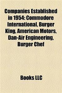 Companies Established in 1954