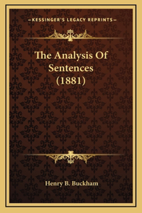 The Analysis of Sentences (1881)