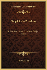 Simplicity In Preaching
