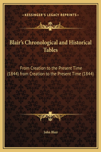 Blair's Chronological and Historical Tables