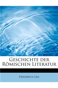 Geschichte Der Romischen Literatur