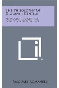 The Philosophy of Giovanni Gentile