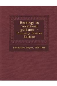 Readings in Vocational Guidance