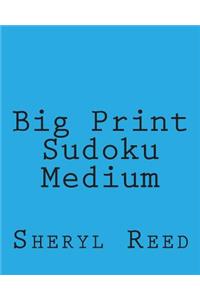Big Print Sudoku Medium