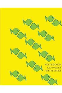 Notebook 120 pages with lines
